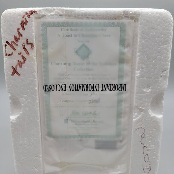 Charming Tails A Toast to Christmas Cheer Toasts of the Holidays Hamilton Ltd Ed - Picture 10 of 10